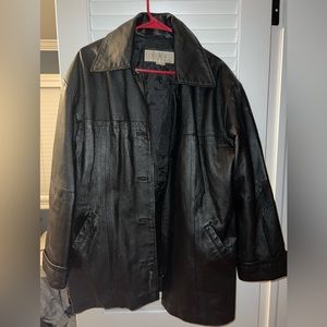 faux leather jacket